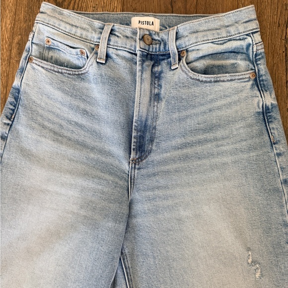 Pistola Light Blue Wide Leg Jeans - Picture 4 of 7